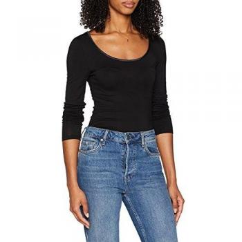 Damart Women's Bodysuit in Black Microfiber Grade 2