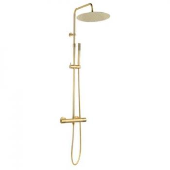 Colonne de douche thermostatique Delice ii corps froid spéciale rénovation or brossé