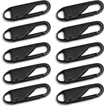 Deslizadores metálicos para cremallera, kit de 10 piezas L5YE
