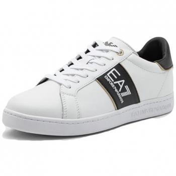 Emporio Armani X8X102 White Black Gold Sneakers