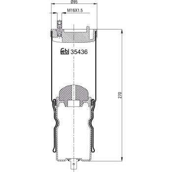 Boot Air Spring Suspension 35436