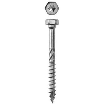 Vis à bois pour connecteur Simpson Strong Tie 12x80mm tête hexagonale boîte de 25