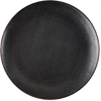 Set of 6 Olympia Fusion Black Coupe Plates (203mm)