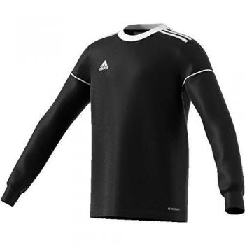 Adidas Kids Squadra 17 Langarm-Fußballtrikot – Schwarz/Weiß – Größe 164