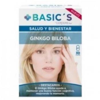 Corpore Basic's Salud y bienestar Ginkgo Biloba 30 cápsulas | Basic's