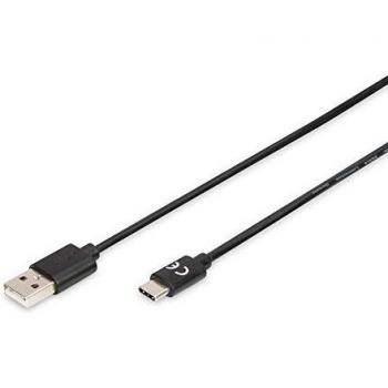 Digitus USB 2.0 USB-C to USB-A Cable, 1.80 m