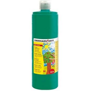 Eberhard Faber Auswaschbare Fingerfarbe Flasche Kobaltgrün 750 ml