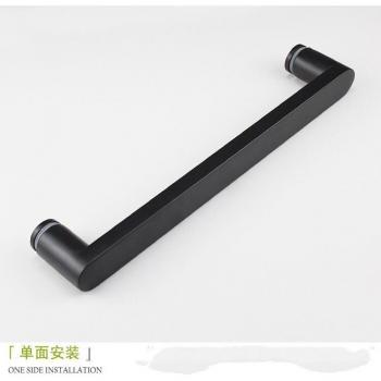 Single-Sided Black Stainless Steel Shower Handle (D-42)