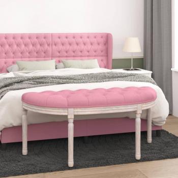 Siège Banc Rose Velvet – 110,5 × 45 × 49 cm