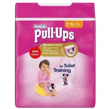 Huggies Pantaloni Pull-Ups per bambine, taglia S, 29 unità