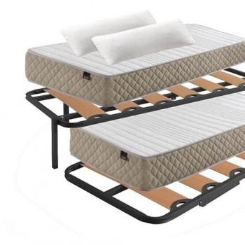 Cama Canguro Completa Kangu con 2 Colchones, Herrajes y 2 Almohadas de Viscoelástica
