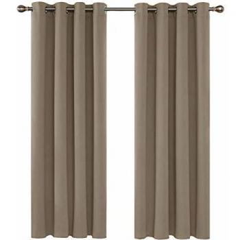 Deconovo Thermal Insulated Blackout Curtains 52x 84 Taupe