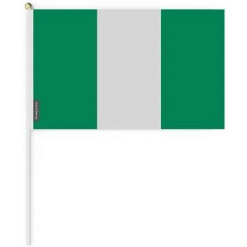 Drapeau Nigeria Mini 30x45cm Poliester Recto Verso