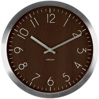 Holz-Uhr „Wood Charm“ – Dunkles Holz