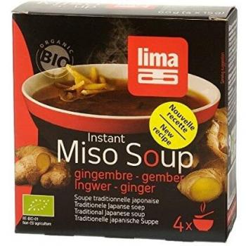 Japanische Miso-Suppe mit Ingwer