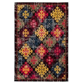 Padiro Kurzflorteppich Raute Primavera 325 Multi 120cm x 180cm