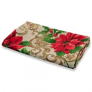 Galileo Casa Runner Stella Natalizia, Poliestere, Bianco, 180x40x0.2 cm