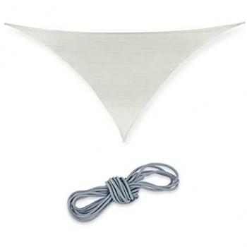 Voile de protection solaire triangulaire 3x3x4,25 m blanc
