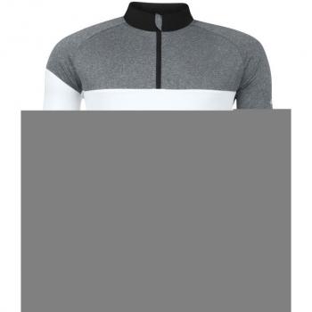 Force VIEW cyklistický dres černý, šedý a bílý