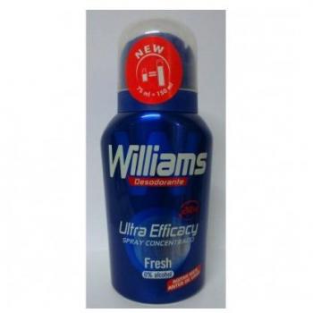 Williams Ultra Eficacia Spray Concentrado 75 ml Fresh 0% Alcohol Hombre – Promoción 3x2