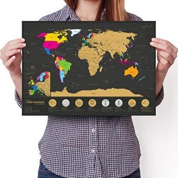 Odyssey Scratchable World Map