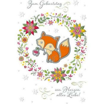 BSB Geburtstagskarte 4‑Stile – 11,5 × 17 cm + Geschenkumschlag