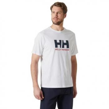 Helly Hansen White Logo Tee 54596 Regular Fit