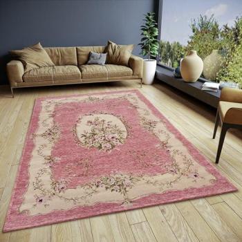 Vintage Pink Gobelin Design Rug 120x180cm