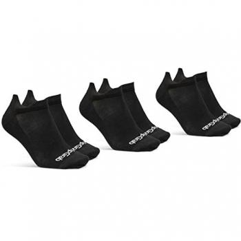 GripGrab Classic No Show Sommer-Socken 3‑Pack – Größe 35-38 – Schwarz – Herren