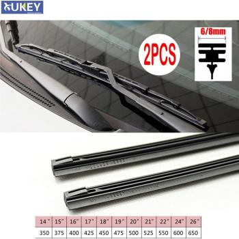 Car Wiper Blade Replacement Rubber 2Pc 6mm