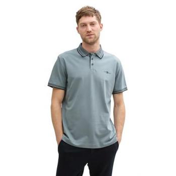 Tom Tailor Grey Mint Short Sleeve Polo for Men