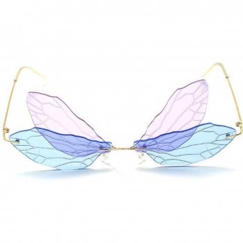 Women’s Luxury Rimless Butterfly Sunglasses