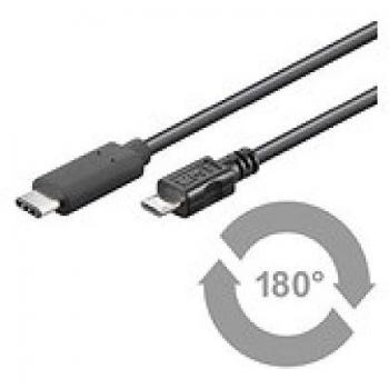 MicroConnect USB C to Micro USB B, 1 m USB Cable