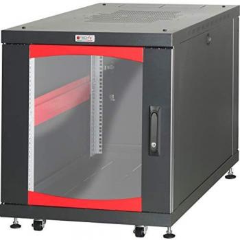 Armadio Server Rack 19'' 600x1000 12 unità Nero da sotto-scrivania