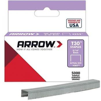 Arrow ARR305IP T30 Staples 305IP 8mm (5/16in) (Box 5000)