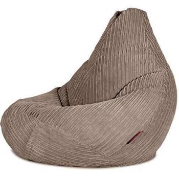 Pouf Lounge Pug Fauteuil Gamer Côtelé Vison