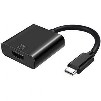 Adaptador Aisens A109-0344 HDMI 4K 60Hz/ USB-C Macho a HDMI Hembra/ 15cm/ Negro