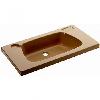 Risse Waschbecken beige 620 x 340 mm