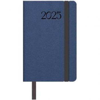 Agenda 2025 Manhattan 8,5 x 13 cm semana vista bolsillo color azul