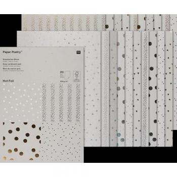 Motivblock Graukarton Hot Foil
