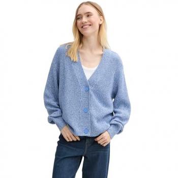 TOM TAILOR Denim Relaxed Fit Cardigan in Hellblau, Größe M