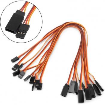 Futaba JR Male to Female Servo Extension Cable 30cm, 10 Pieces (150/200/300/500mm)