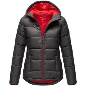 Giacca MARIKOO Leandraa Invernale Antrachite Rosso Nero