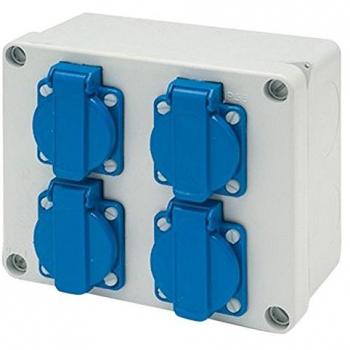 Caja estanca Famatel 4 salidas schuko IP44 16A