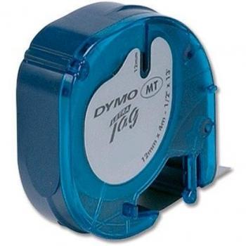 DYMO LetraTag Etikettape Zwart op Geel 12mmx4m