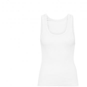 Canottiera Donna a Coste Vivid Bianco Organo