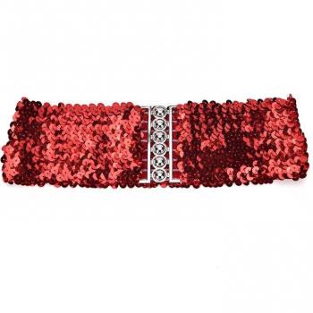 Metallic Sequin Belt for Women