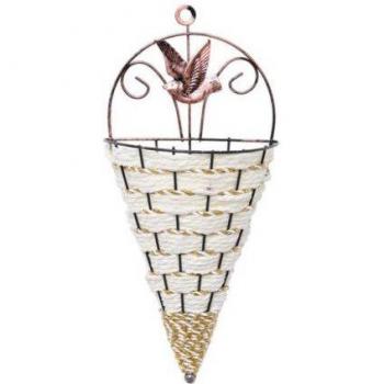 Woven Rattan Hanging Flower Planter