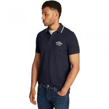 Tommy Hilfiger Poloshirt Herren: Regular Fit, Left Chest Graphic, XXL, blau Desert Sky – 96 % Baumwolle, 4 % Elastan