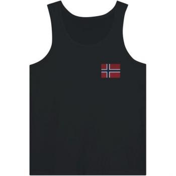 Jan Mayen T-Shirt-Träger – Schwarz – Baumwolle – Enganliegend – Strapazierfähige Stickerei